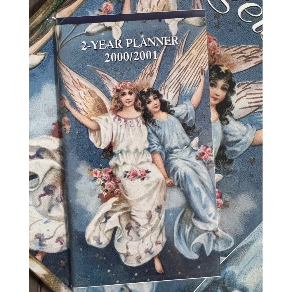 Angels Renaissance Y2K Calendar Wall Desk Planner Set Millennium Historic Sealed